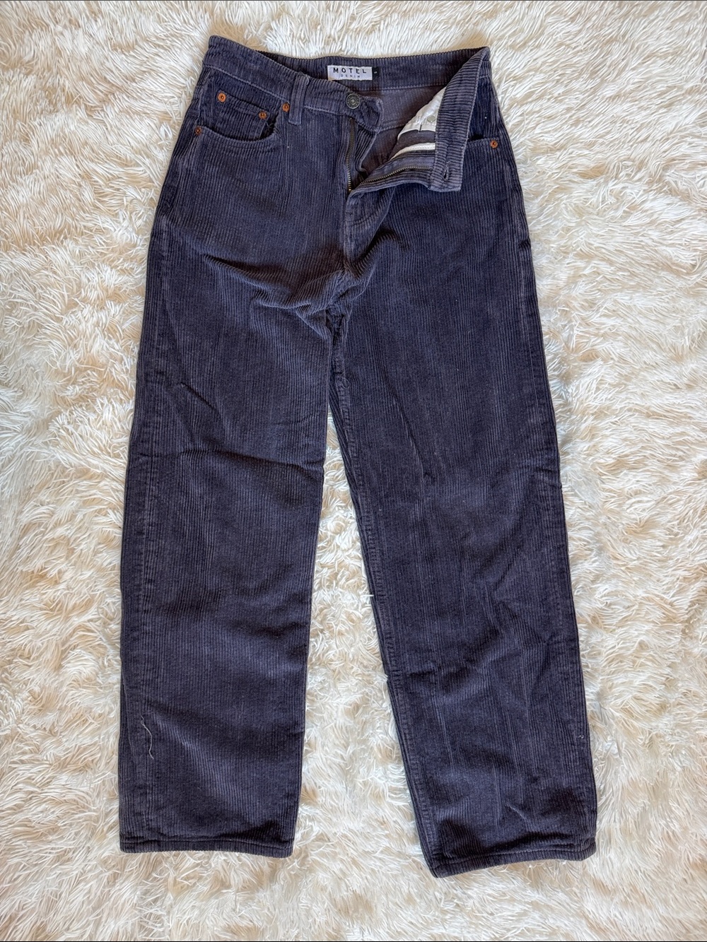 Motel Rocks Women’s Plum Corduroy Pants